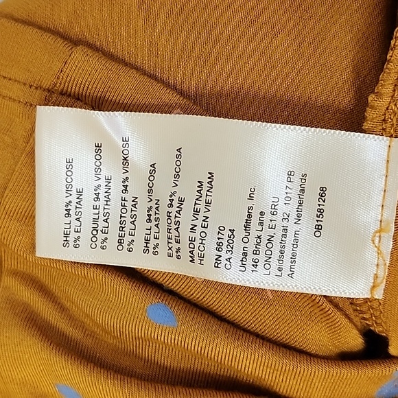 NWOT Free People Olivia Printed Tunic Yellow Buttery-Soft Size Meduim - Picture 16 of 16